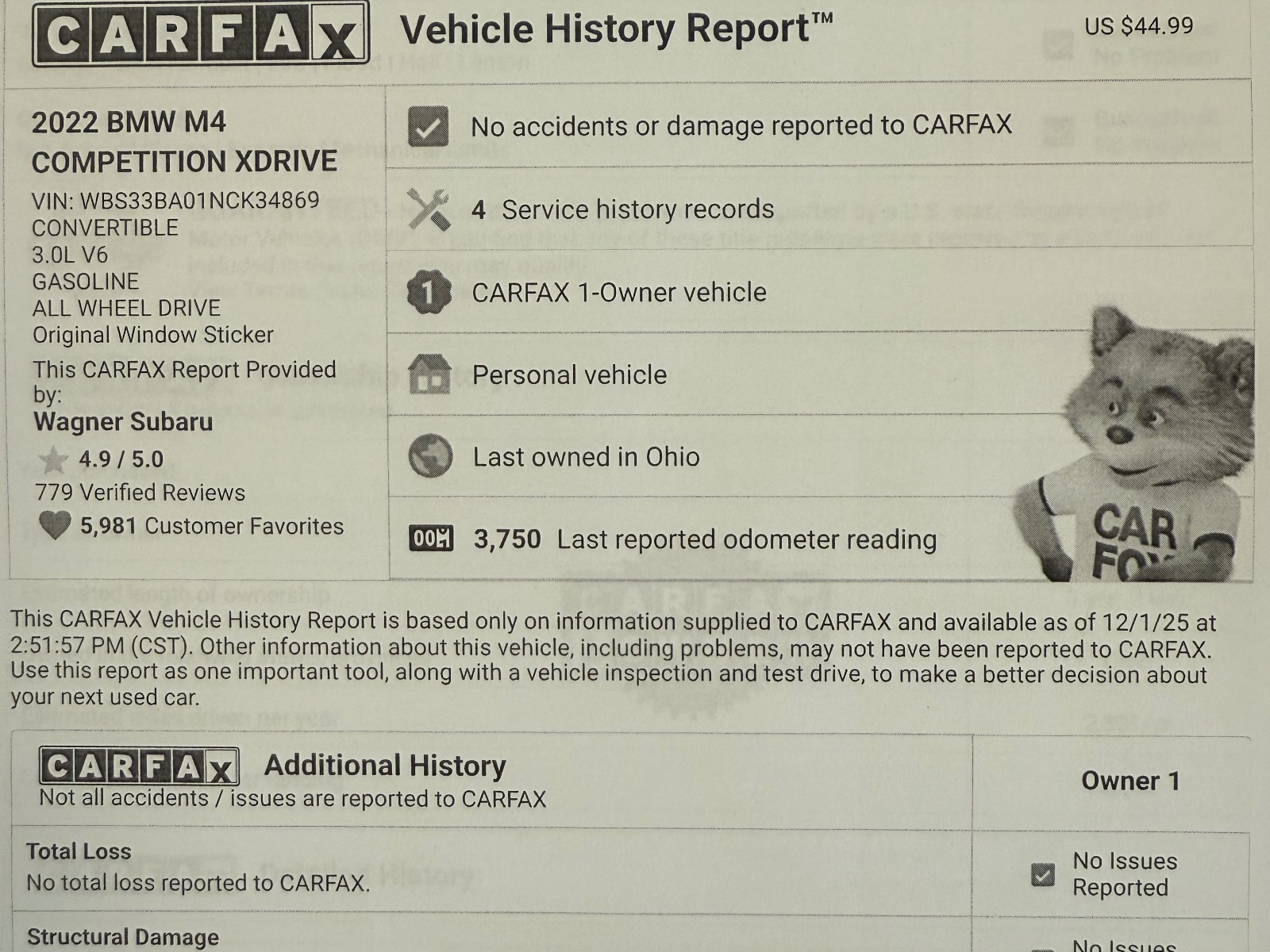 2022 BMW M4 Competition 1775